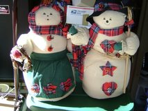 Mr. & Mrs. Snowman - Almost 16 Inches Tall - REDUCED in Kingwood, Texas
